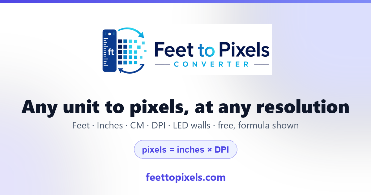 DPI to Pixels Converter - Calculate Pixels from DPI